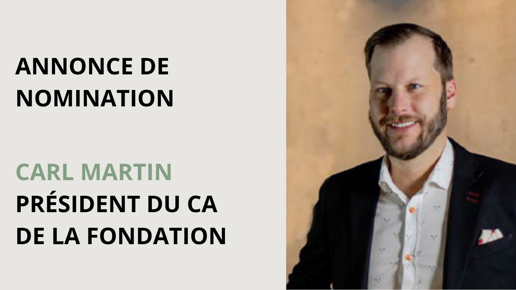 Annonce de nomination