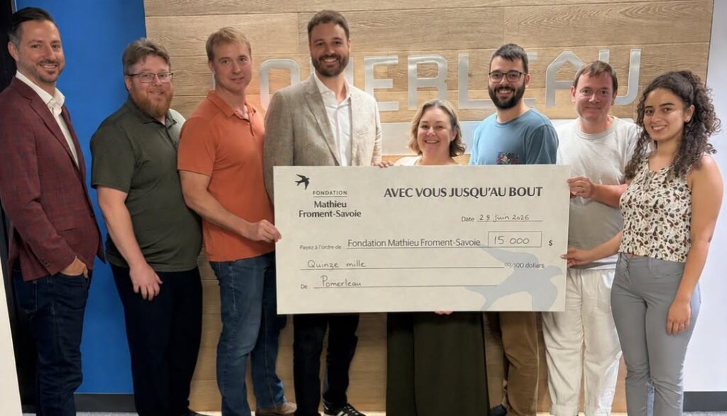 Merci à Pomerleau pour ce magnifique geste de solidarité
